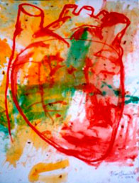 Eloy Tarcisio, «Corazón», óleo sobre tela, 2008.