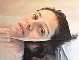 Yoel Díaz Gálvez, «Reclinada», óleo sobre tela, 2015.