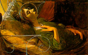 Jaime Zapata, «Mujer yacente», óleo sobre tela.