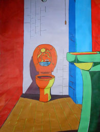 Facundo Arroyo Mascaraque, «WC», acrílico sobre tela, 2013.