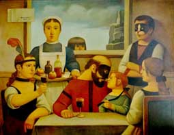 Reynaldo Fonseca, «Familia», óleo sobre tela, 2000.