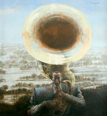 Jaime Carrasquilla, «Sin título», óleo sobre tela, 1980.