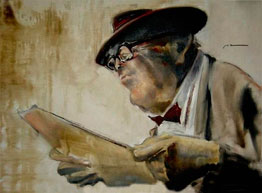 Pablo López, «El matutino», óleo sobre tela, 2012.