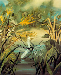 Remedios Varo, «Malaria», óleo sobre tela, 1947.