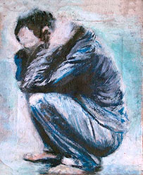 Fredy Casas, «Panic depression», óleo sobre tela, 2005.