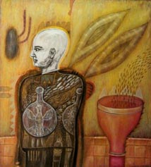 Fito Espinosa,«Hombre», acrílico sobre tela, 2008.