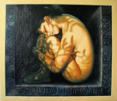 Denis Nuñez Rodríguez,«Nunca será tan oscuro», óleo sobre tela.