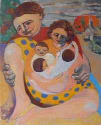 Franco A. Bongianino,«Familia I», óleo sobre tela, 2008.