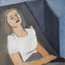 Aldo Bonadei, «Figura femenina»,  óleo sobre tela.