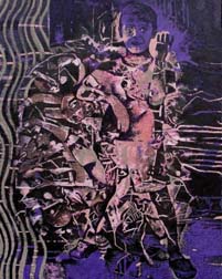 Lucas Tesoriero, «Niño caos», óleo sobre tela, 2010.