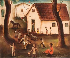 Orlando Teruz, «Figuras», óleo sobre tela, 1964