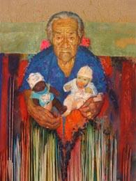 Robie Espinoza Gutiérrez, «La nana», óleo sobre tela, 2009