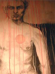 Marcelo Balquinta, «Sin titulo», acrílico y grafito sobre tela, 2006.