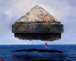 Alexander Izquierdo Plasencia, «Refugio para un pescador», óleo sobre tela 2006