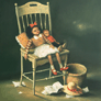David Rodríguez, «La lección aprendida», óleo sobre tela, 2007.