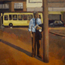 Adrian Cosentino, «Atardecer en el centro», óleo sobre tela, 2010.