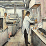 Ernest Descals Pujol, «Laboratorio», óleo sobre tela, 2007.