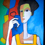 Carlos Rimassa, «Mujer en amarillo»,óleo sobre tela.