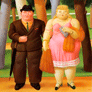 Fernando Botero, «Una pareja», óleo sobre tela, 1999.