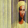 Juan Moreno Chamizo, «Verticales amarillas», acrílico sobre tela, 2010.