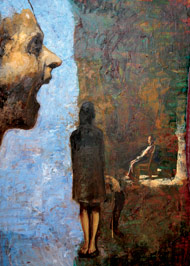 Luis Cabrera, «Donde termina el miedo», óleo sobre tela, 2012.