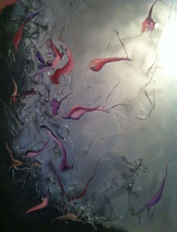 Teresa Sánchez Haro, «In vitro», óleo sobre tela, 2012.
