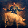 Rocío Caballero, «Con un cerdo es suficiente», óleo sobre tela.