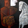 Arístides Hernández Guerrero, «El caballo blanco», acrílico sobre tela, 2009.