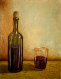 Yuhiro Ishihara Cornejo, «Vino», óleo sobre tela, 2009.