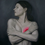Angel Leija, «Mi corazón», óleo sobre tela, 2013.