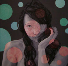 Angel Leija, «Rain pop», óleo sobre tela, 2013.