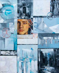 Martha Escondeur, «Recuerdos», óleo sobre tela, 2010.