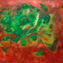Paul Achar Zavalza, «Saliendo a respirar», óleo sobre tela, 2007.