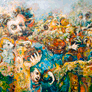 Beto Martínez, «Ese jardín que dulcemente oculta», óleo sobre tela, 2009.