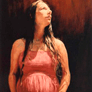 Esteban Morales Araneda, «Karime», detalle,  óleo sobre madera, 2005.