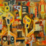 Leonardo Herrera, «Kaos», óleo sobre tela, 2011.