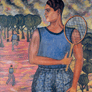 Abraham Ángel, «El tenista» óleo sobre cartón, 1924.