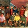 Antonio Berni, «Team de fútbol o campeones de barrio», óleo sobre tela, 1954.