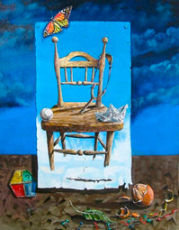 Carmelo González Gutiérrez, «La inocencia perdida», óleo sobre tela, 2007.