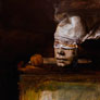 Jairo Pinto, «La noche es sigilosa y sin máscaras», óleo sobre tela, 2012.