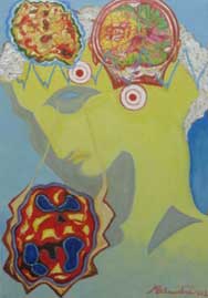 Arnaldo Melandri, «Esquizofrenia», óleo sobre tela, 2012.