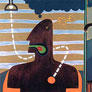 Walter Carbonel, «Un tomate llamado Corazón», acríloco sobre tela, 1999.