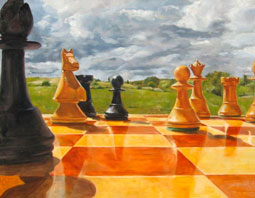 Mariana Ferraro, «Estrategia», óleo sobre tela, 2011.