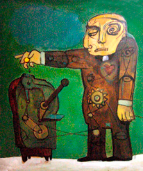 William Hernández Molina, «Machine II», óleo sobre tela, 2009.