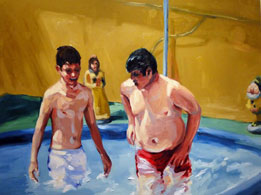 Adrián Arguedas Ruano, «Sin título», óleo sobre tela.