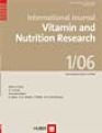 International Journal for Vitamin and Nutrition Research