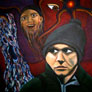 Teba Robles Cañavate, «Esquizofrenia paranoide», óleo sobre tela, 2008.
