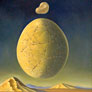 Ruben Cukier, «Eggmoon 3», óleo sobre tela, 2006.
