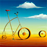 Marcel Caram, «La bicicleta», arte digital.