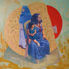 Francisco Navarro Méndez, «Sin título», óleo sobre tela.